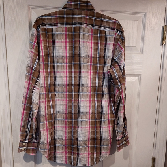 THOMAS DEAN Plaid Button Down Shirt - Picture 5 of 10